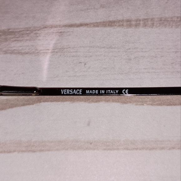 Versace Metal Frame Eyeglasses Frames Made in Italy with Case & Cleaning Cloth - Picture 8 of 16